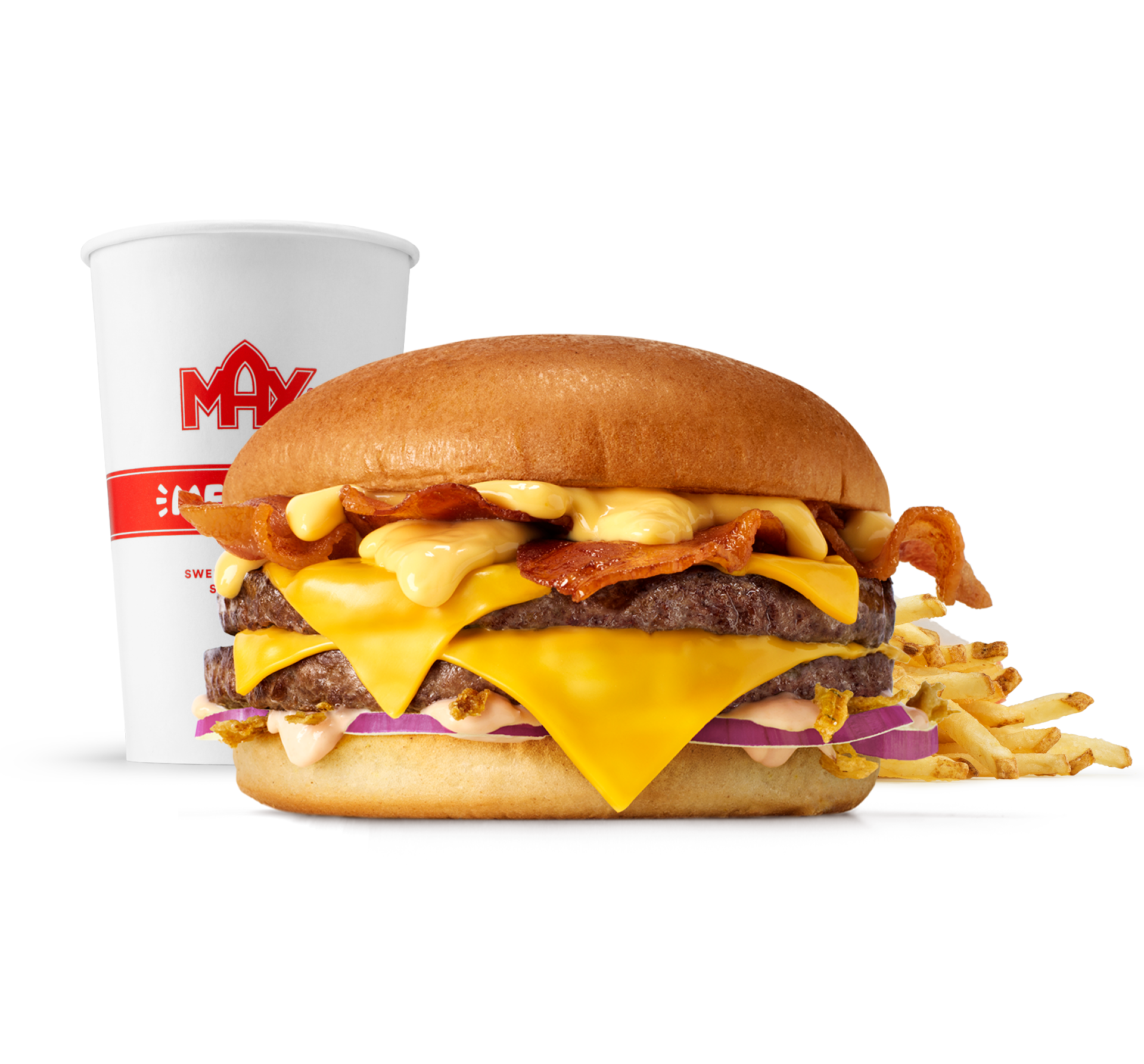 Cheddar Melt Beef 'n' Bacon w zestawie