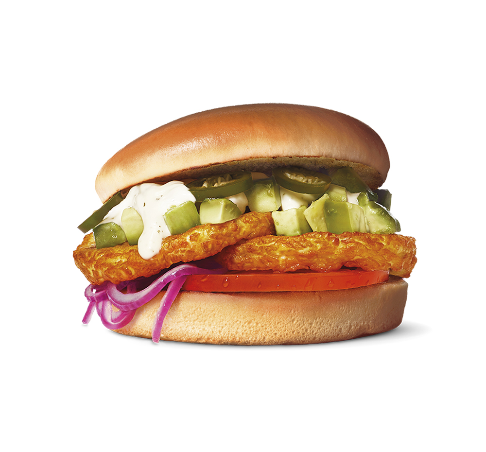 Spicy Avocado Halloumi Burger
